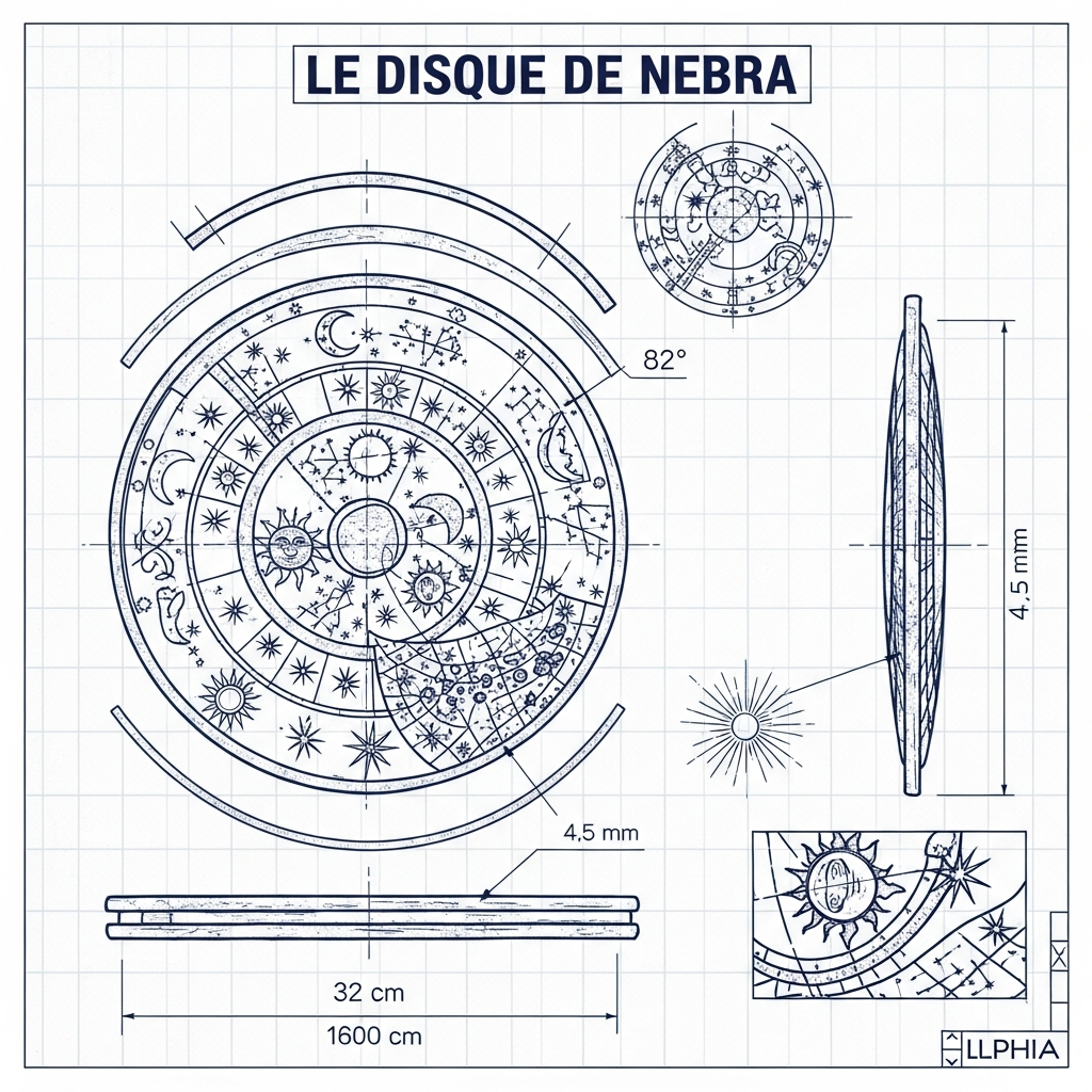 Le disque de Nebra - Plus ancienne représentation astronomique connue