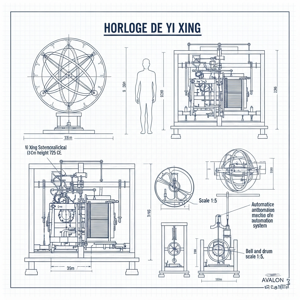 L'horloge astronomique de Yi Xing